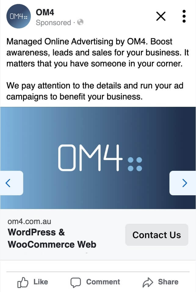 Lead Form Example Ad