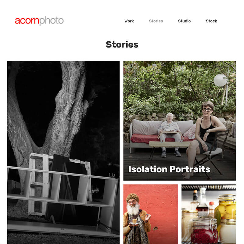 Acorn website stories