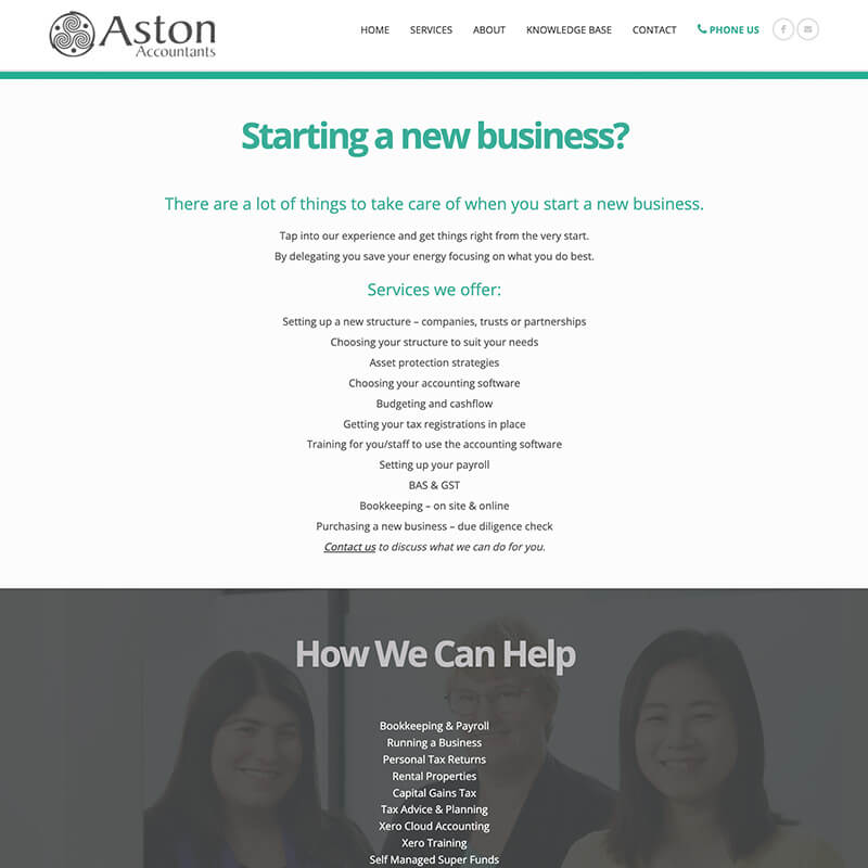 Aston accountants service