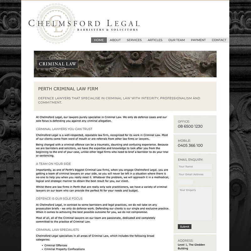 Chelmsford Legal home