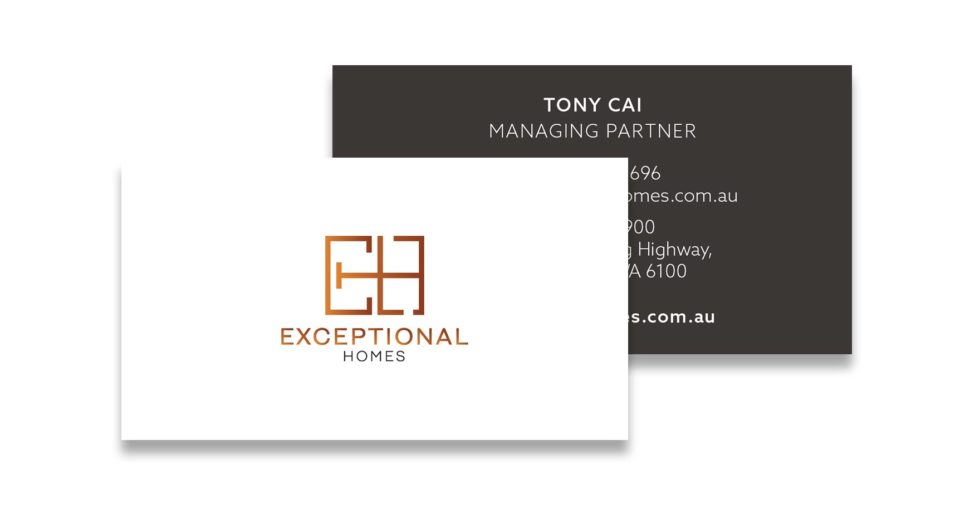 Exceptional Homes Logo & Business Card