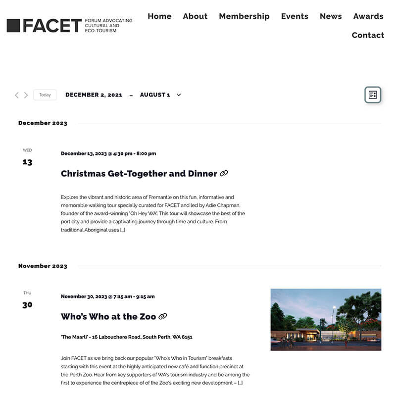 FACET events