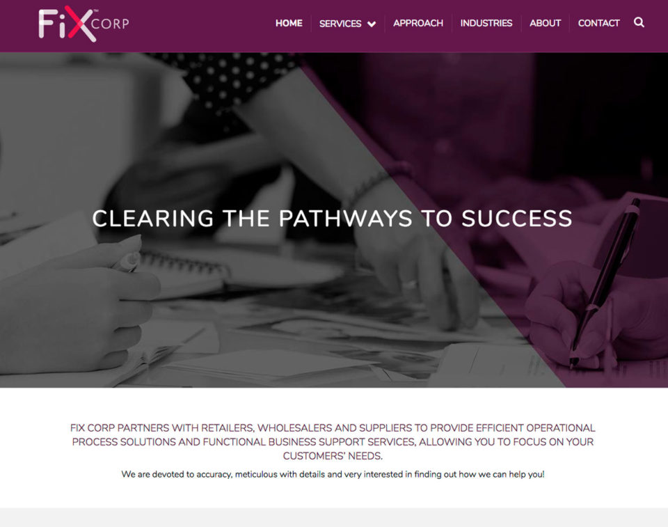 Fixcorp Homepage