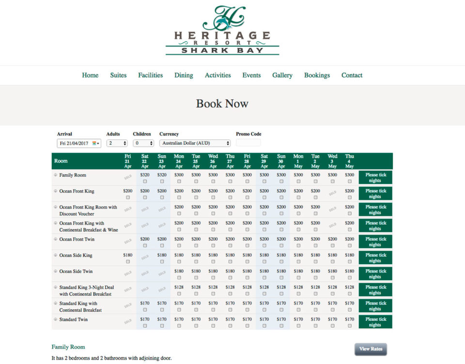 HeritageResortBookings