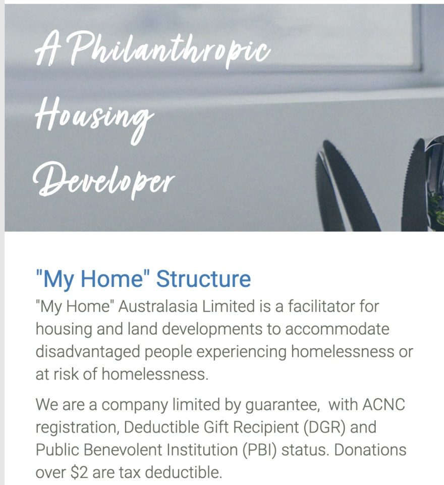 My Home - Philanthropy