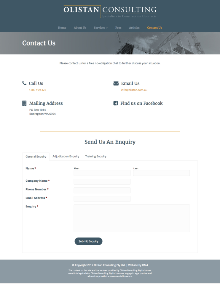 Olistan Consulting Contact