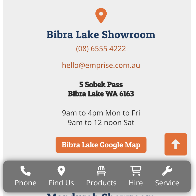 Phone Quick Links App Bar