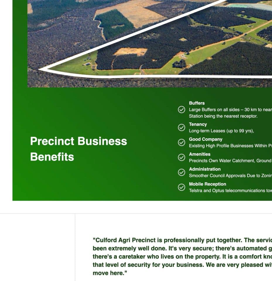 Precinct Business Benefits Highlight