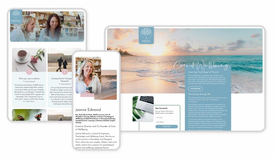 Responsive Graphic Core of Wellbeing