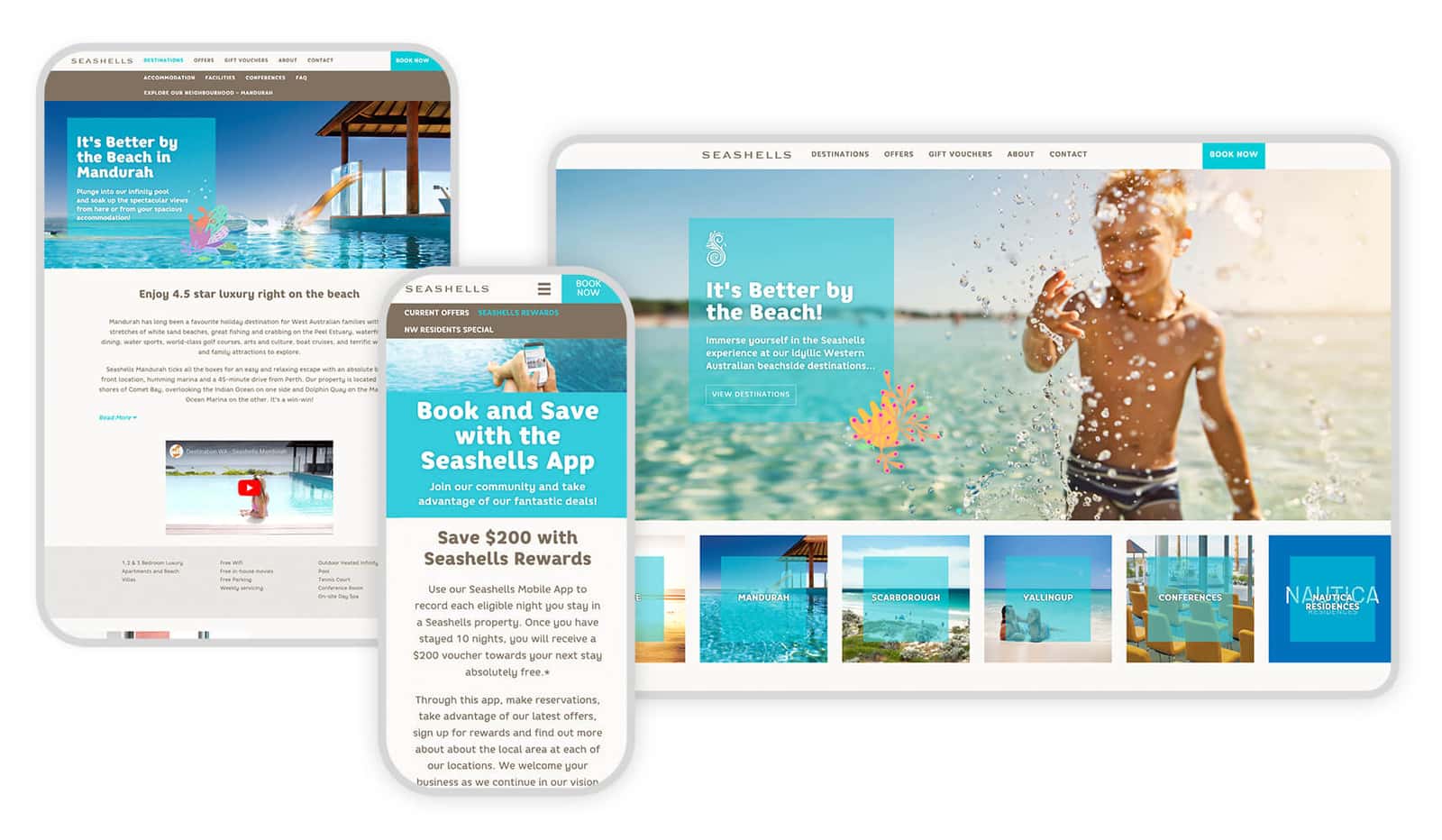 Seashells Responsive Graphic
