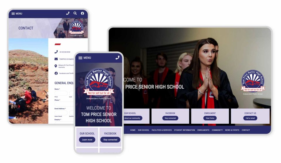Tom Price SHS Website