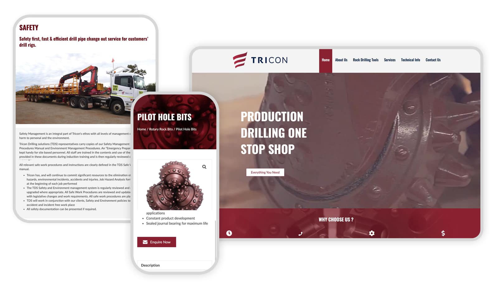 Tricon Drilling Solutions website
