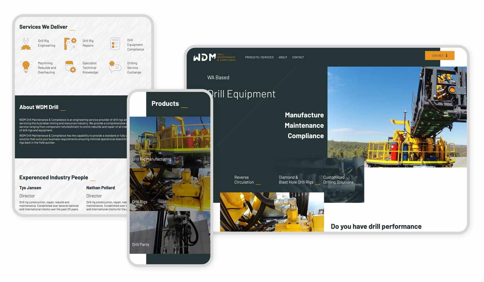 WDM Drill Maintenance & Compliance website