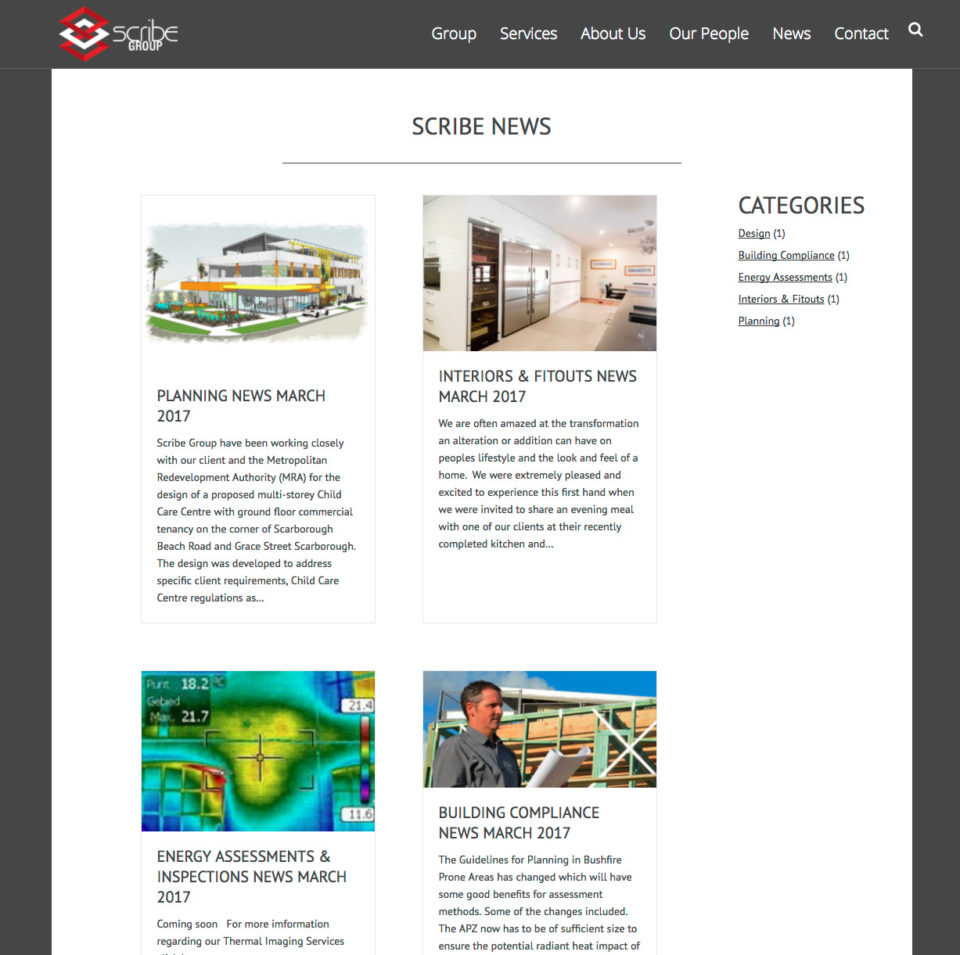 Scribe Group - News Page