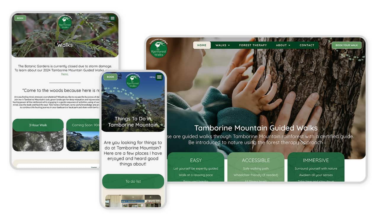 Tamborine Mountain Rainforest Walks website