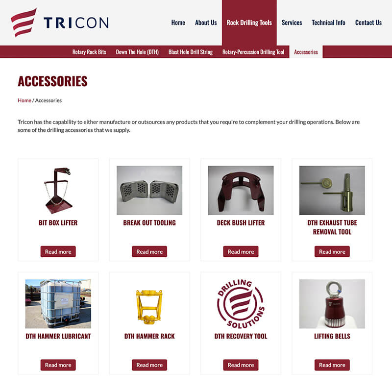 Tricon accessories