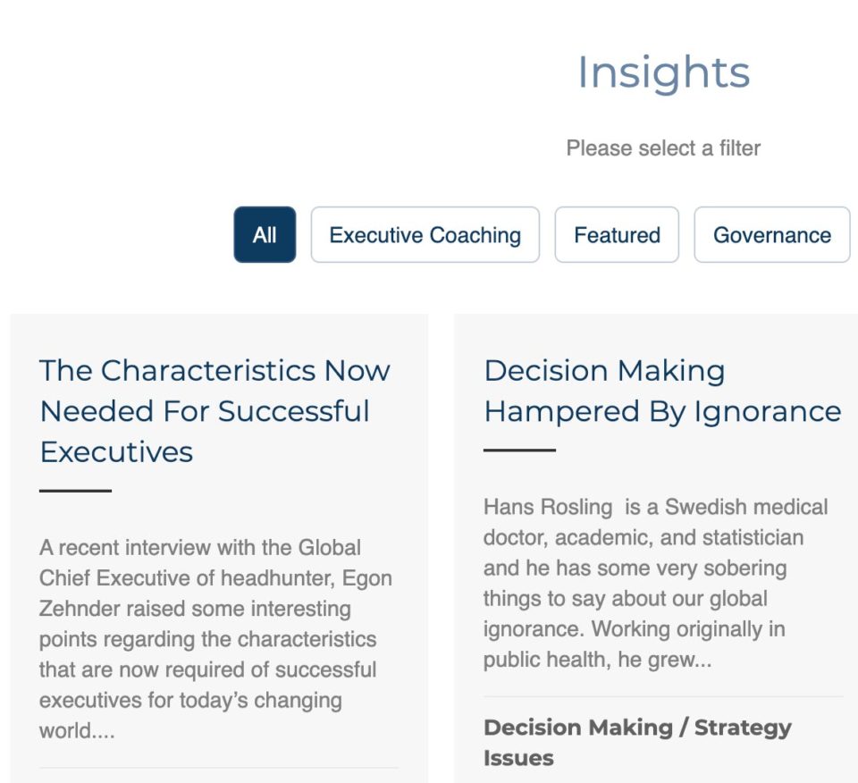 Trish Ridsdale Insights