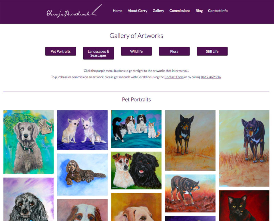 Gerry's Paintbrush: Gallery Page