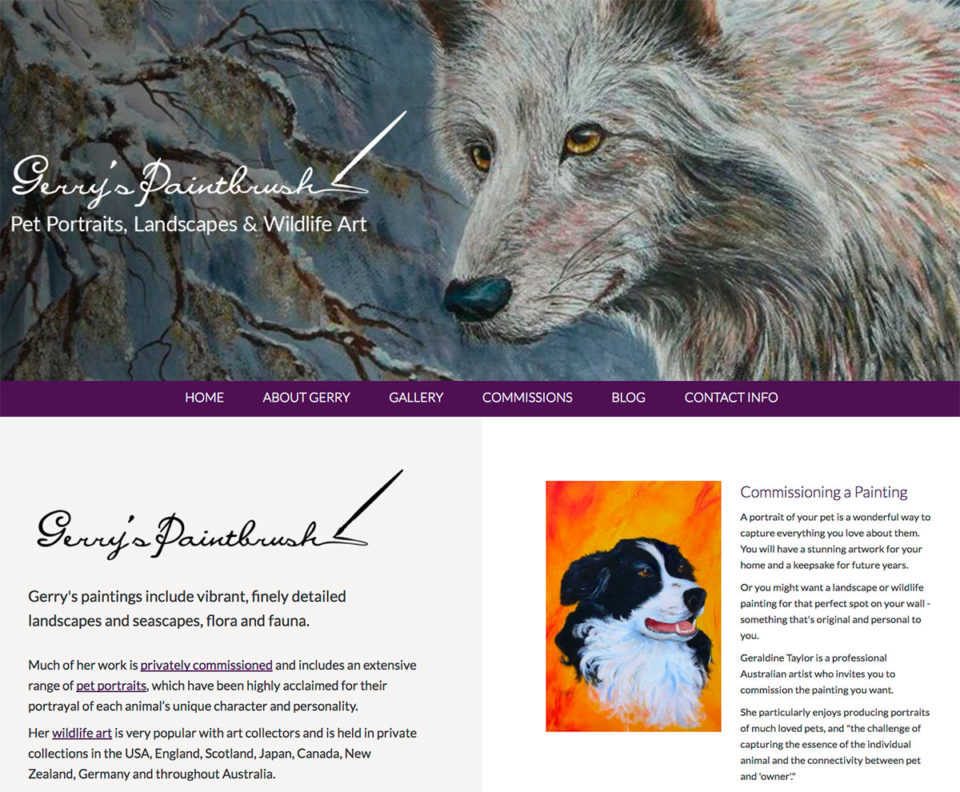 Gerry's Paintbrush: Home Page