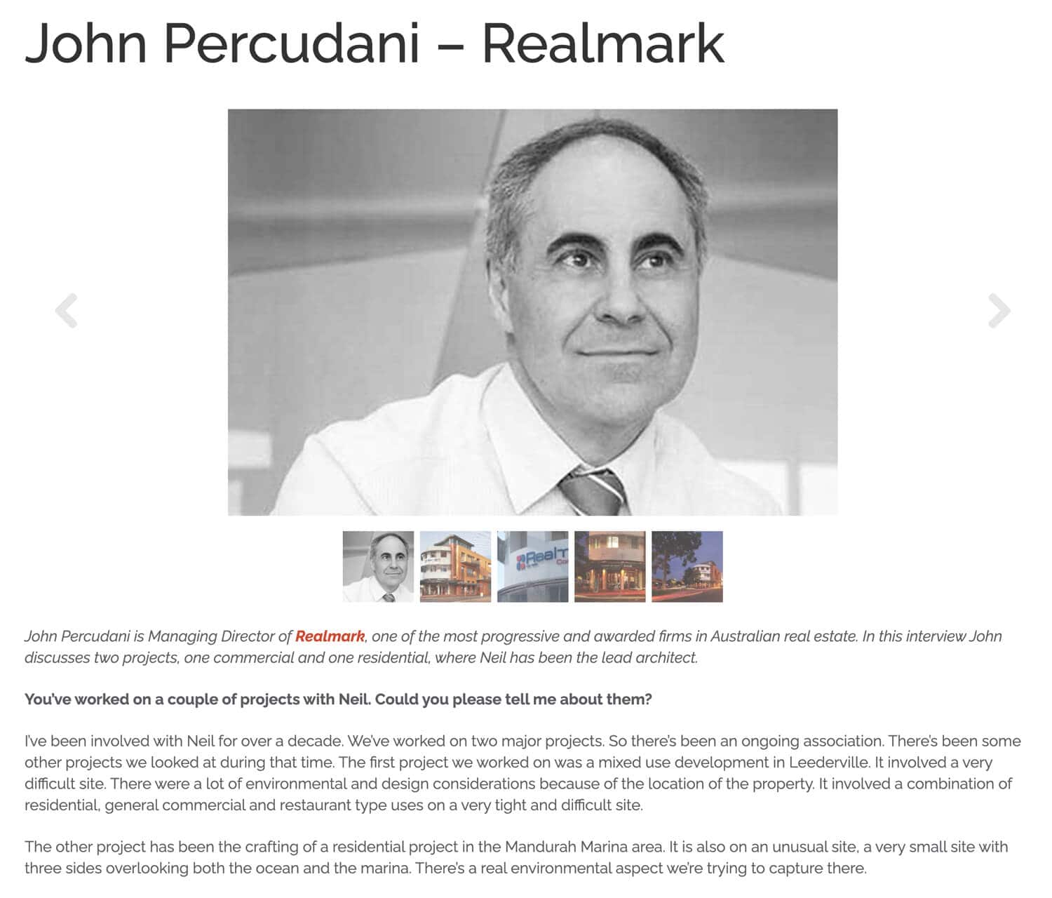 Neil Cownie testimonial - John Percudani