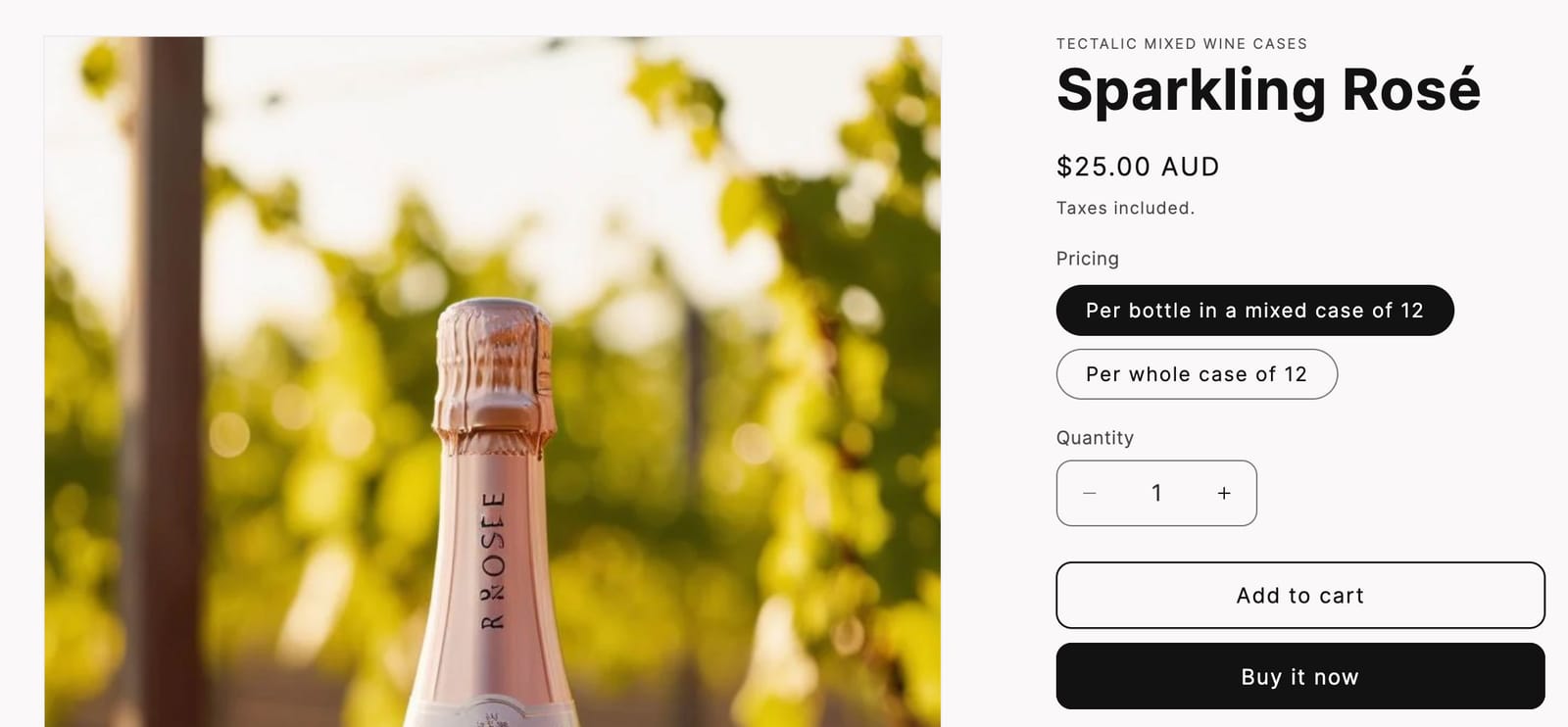 Two product purchasing options