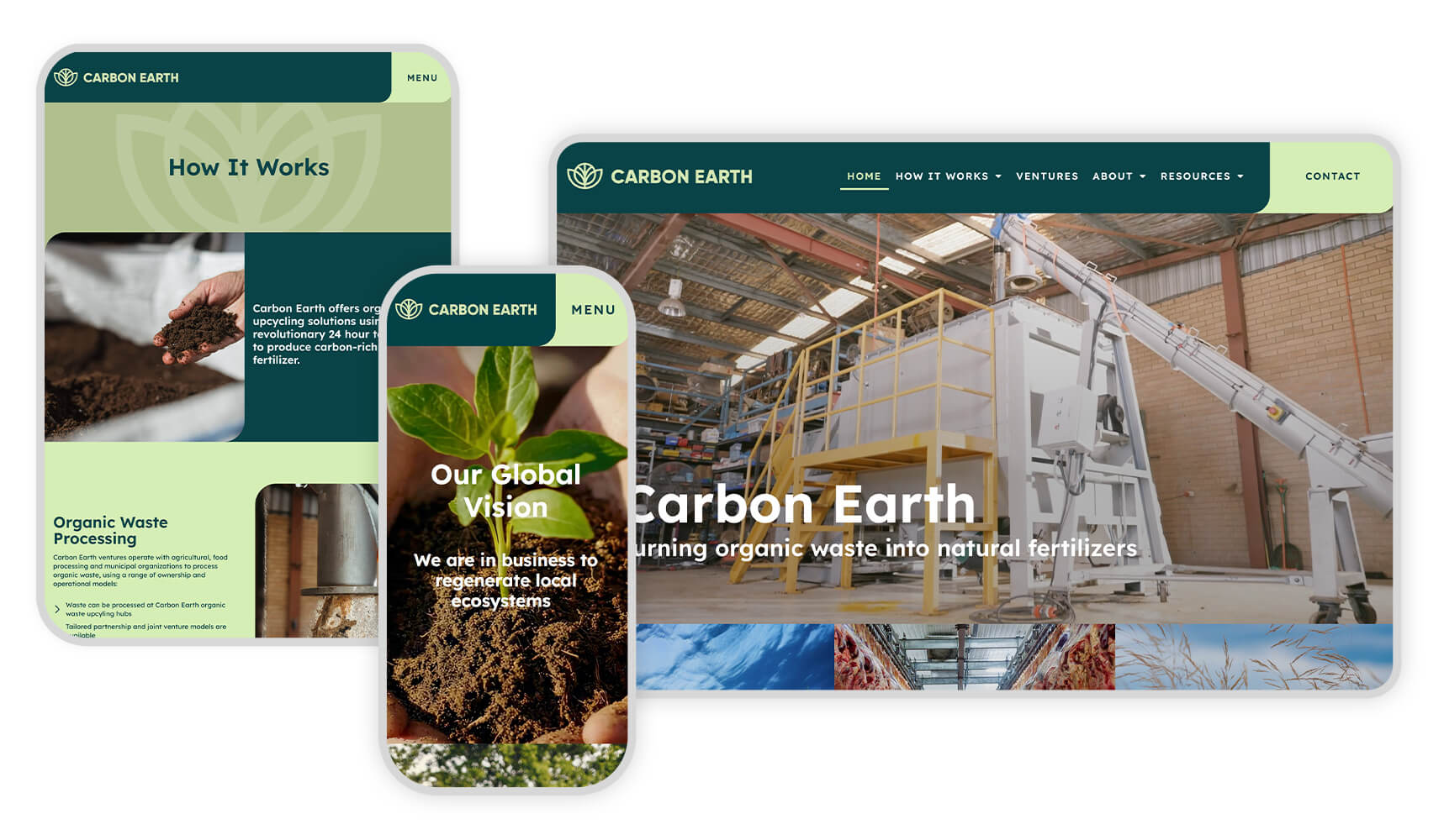 Carbon Earth Responsive Graphic