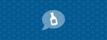 Mastering Member Engagement: a wine bottle on a chat bubble icon
