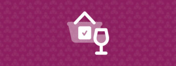 Optimising Wine Club Sign-up - shopping basket with a check mark next to a glass of wine