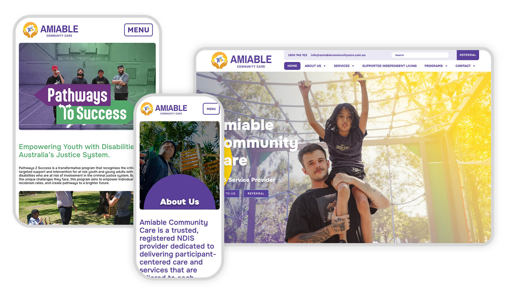 Responsive Graphic Amiable Community Care