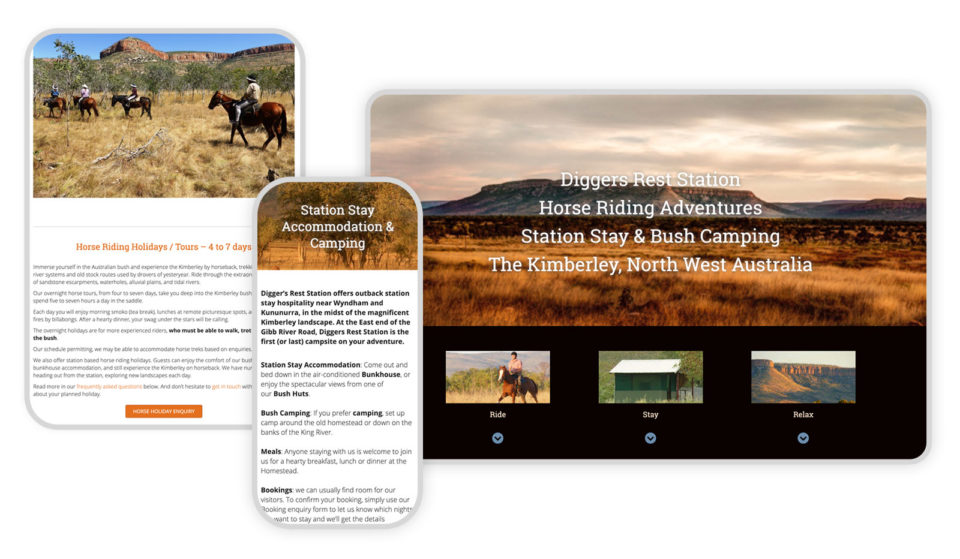 Responsive Graphic Diggers Rest