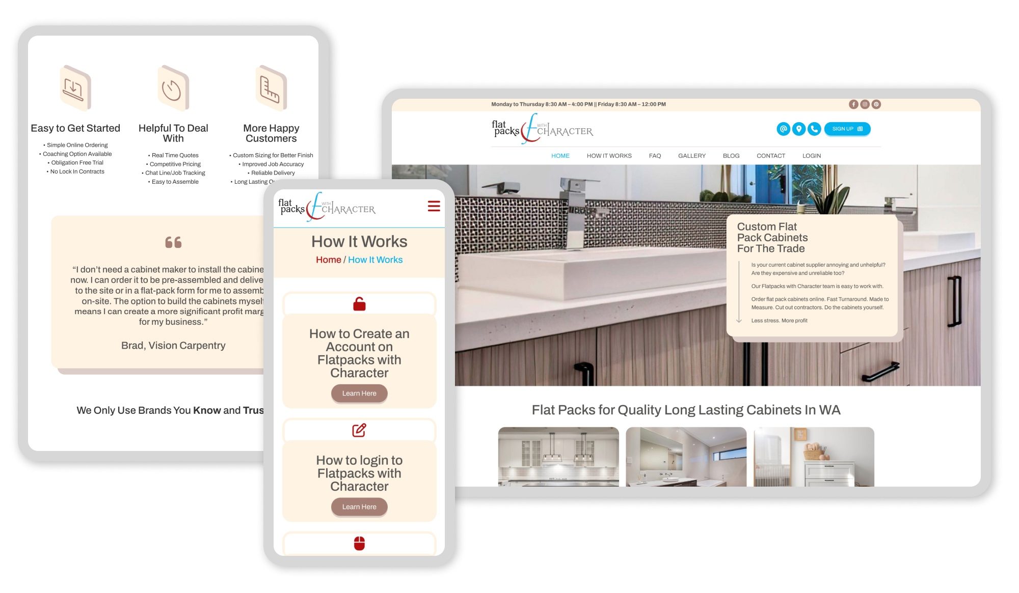 Responsive Graphic - Flatpacks with Character