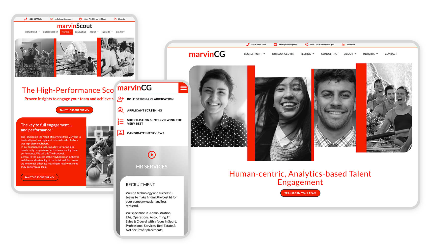 Responsive Graphic Marvin Consulting Group 2023
